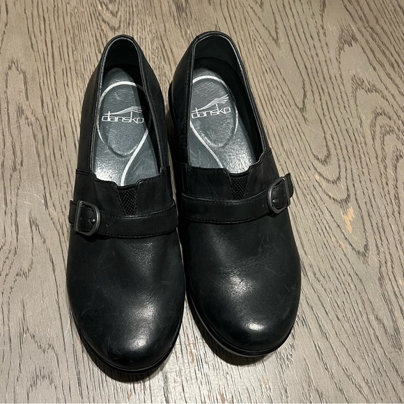 Danskin Black Leather Mules - Picture 2 of 6